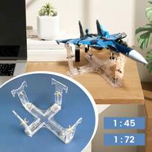 Aircraft Model Spray Painting Rack Clear Hobby Model Display Base For Office Aircraft Model Display Rack Clear Model Stand Hobby Model Holder Aircraft Model Painting Stand Acrylic Aircraft Model Spray Painting Rack Home Use Acrylic Airplane Model Stand Stable Aircraft Display Fixed Stand DIY Assembly Bracket - Clear - View 6