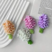 1pc Lavender Floral Design Silicone Mold, Handmade Flower Moulds Great For Wedding Birthday Party Candle Decoration,Diy Jewelry Accessories, Soap, Scented Candles, Cup Wax, Gypsum, Resin And Polymer Clay Craft , Easy-Release, Home Decor Gift Making Supplies For Graduation Birthday Party Festival Decoration