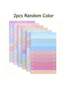 50 Sheets To Do List Sticky Notes, Multicolor Lined Sticky Notes Self Adhesive Sticky Notes Memo Pad To Do List For Office Notepad, Home Office Supplies - Multicolor - View 9