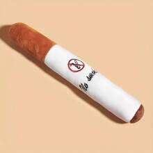 [狗狗解闷创意玩偶] 香烟造型搞笑毛绒玩偶，耐咀嚼耐撕，柔软无害，满足狗狗咀嚼需求，独特外观吸引好奇心，古灵精怪的狗狗玩偶，创意毛绒咀嚼玩偶，柔软耐咀嚼，刺激探索，单人游戏的好伴侣，适合中大型犬 - 彩色 - 查看 5