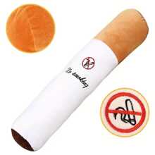 [狗狗解闷创意玩偶] 香烟造型搞笑毛绒玩偶，耐咀嚼耐撕，柔软无害，满足狗狗咀嚼需求，独特外观吸引好奇心，古灵精怪的狗狗玩偶，创意毛绒咀嚼玩偶，柔软耐咀嚼，刺激探索，单人游戏的好伴侣，适合中大型犬 - 彩色 - 查看 9