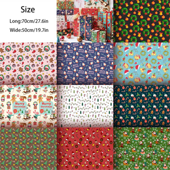 10pcs Christmas Wrapping Paper, Gift Packaging Paper With Snowflake, Santa Claus, Reindeer, Christmas Tree & Stockings Patterns, Large Size Bouquet Flower Gift Box Ribbon Christmas Wrapping Paper, Christmas Bouquet Flower Wrapping Paper, Thicker & Larger Kraft Paper For Flower Shop, DIY Flower Arranging, Mother's Day, Valentine's Day, Birthday, Anniversary, Wedding, Graduation, Christmas, Gift Packaging,Christmas