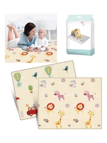 Tapete Para Gateo Bebe Multiuso De Juegos Seguridad1.8*1.5 M - Beis - Ver 2