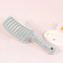 1 件 Bling Bling Bling 刷子套装，男女通用，钻石闪亮，人造钻石，适合湿发或干发，防缠结刷子，适合长发、浓密发、稀疏发、自然卷发 - 多色 - 查看 15