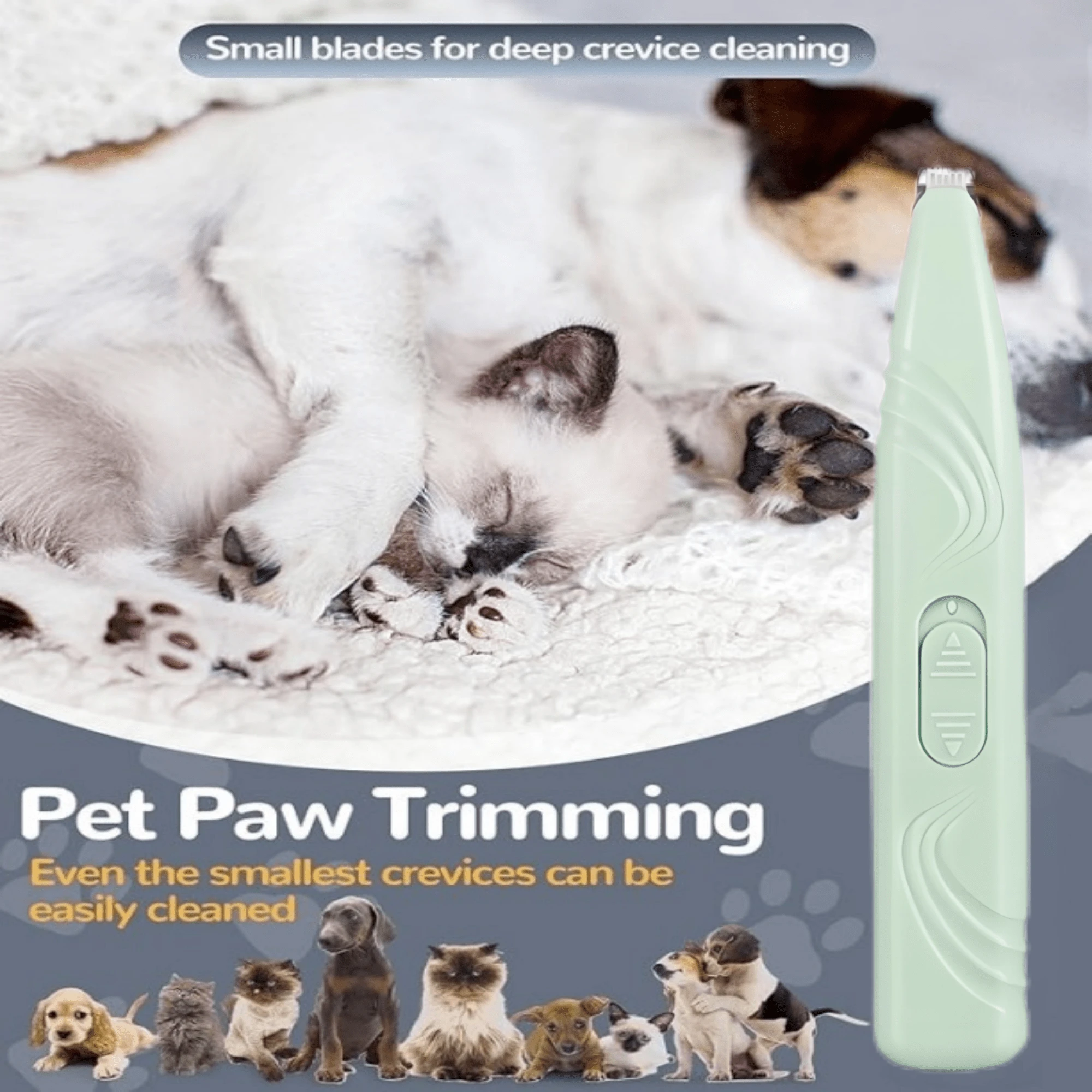 1 Pet Hair Clipper Without Battery Electric Push Clipper Suitable For