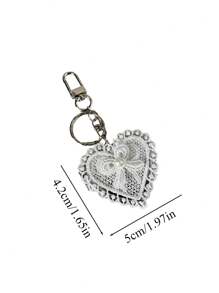 Móc khóa gương trang trí nơ trái tim ren, phụ kiện túi xách đa năng dễ thương phong cách Y2K cổ điển, phụ kiện túi xách, quà tặng nhỏ cho nữ, quà sinh nhật, ngày Valentine, ngày của Mẹ, phụ kiện túi xách đôi, quà tặng trang trí, phù hợp cho nữ tuổi teen, phụ nữ, sinh viên đại học, nữ nhân viên văn phòng, phụ kiện xe hơi, mặt dây chuyền móc khóa nữ, dây đeo móc khóa, văn phòng phẩm, quà tặng giáo viên, quà tựu trường, phong cách Gothic, Lễ Tạ ơn, ngày Valentine. - Nhiều màu - Xem 9