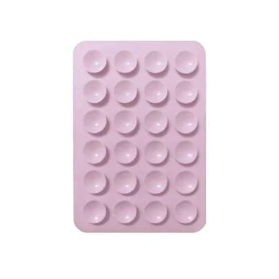 24pcs One-Side Silicone Suction Cup Minimalist Suction Cup Sticker Anti-Slip Phone Case Portable Movable Phone Holder (Suitable For Glass, Tile And Other Smooth Surfaces, Clean The Product Surface Before Use For Longer Use)
