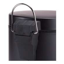 TIENDA EURASIA 附踏板浴室垃圾桶，可拆卸桶，不鏽鋼，3L，ø17x25 公分（黑色） - 彩色 - 查看 3