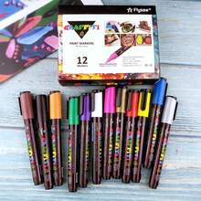 12/18/24 Bộ bút dạ Acrylic màu chống thấm nước thích hợp để tô màu Graffiti DIY vẽ thiệp an toàn và phù hợp cho học sinh người lớn nghệ sĩ mới bắt đầu - Nhiều màu - Xem 12