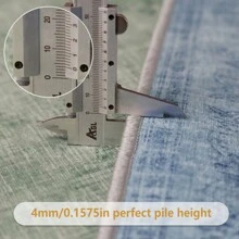 1pc leve luxo estilo boêmio simples europeu poliéster-nylon mistura espessada chenille tapete felpudo com padrão impresso colorido, adequado para quarto, sala de estar, corredor, sala de jantar em casa, lavável à máquina