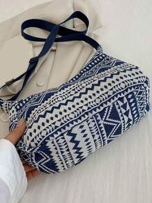 All-In-Shoulder Bag Female Ins Crossbody Bags Necklace National Style Female Korean Version New - 藍色 - 查看 3