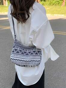 All-In-Shoulder Bag Female Ins Crossbody Bags Necklace National Style Female Korean Version New - 藍色 - 查看 9
