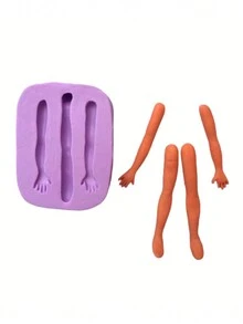 F669 SILICONE MOLD ARMS AND LEGS CONFECTIONERY CRAFTS - 紫色 - 查看 1