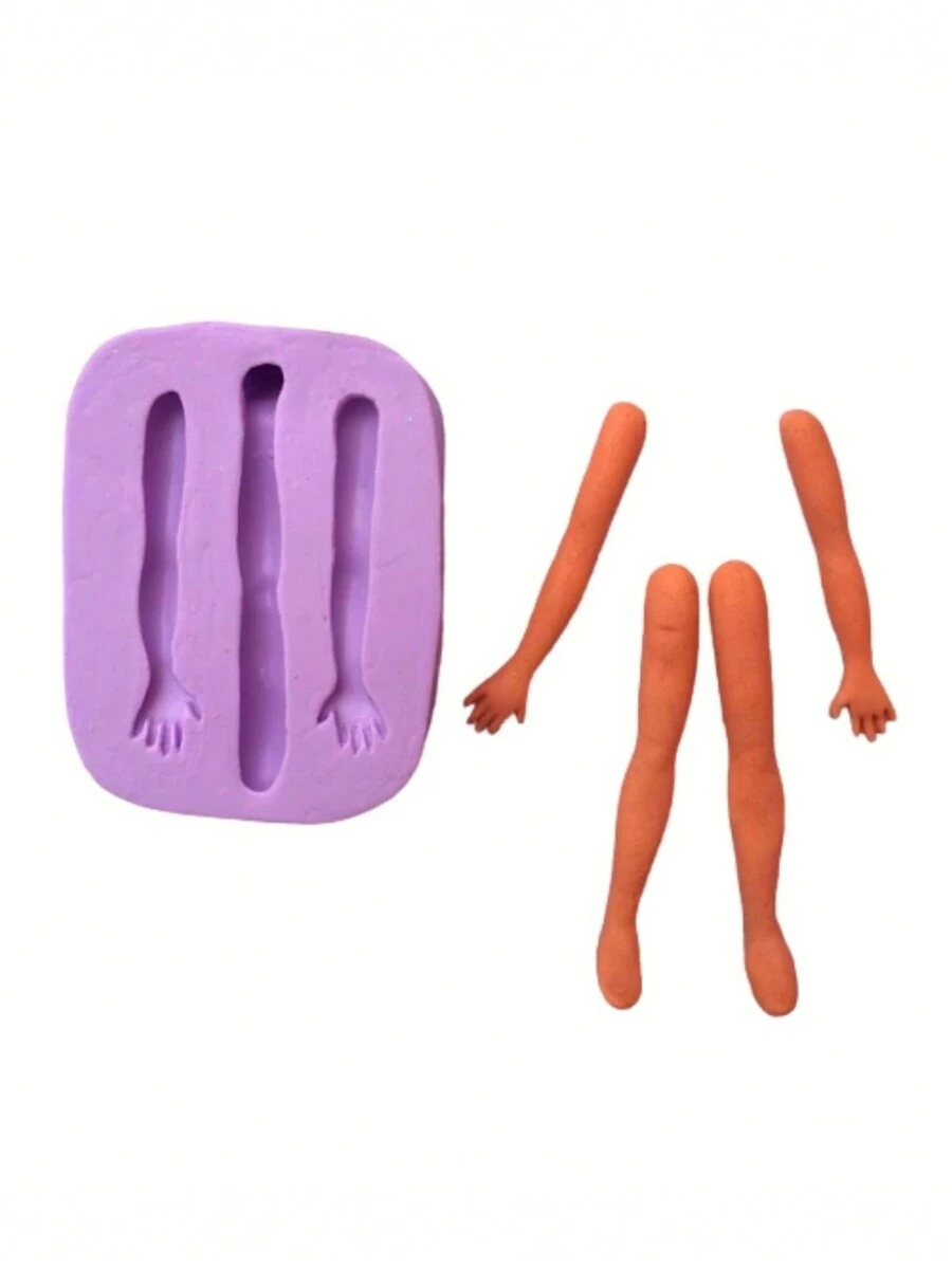 F669 SILICONE MOLD ARMS AND LEGS CONFECTIONERY CRAFTS - 紫色 - 查看 1