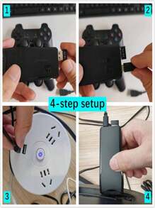 Consola de juegos clásicos integrados, salida HD 4K, consola de juegos - Multicolor - Ver 3