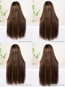 Tinashe Hair Highlight 6x5 Wear&Go 直发假发 1b/30 预漂白无胶假发人发预剪蕾丝自然发际线短蕾丝闭合假发 180% 密度 - SNATURAL/30 - 查看 7