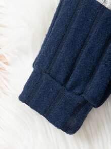 Bộ quần dài tay phối màu đơn giản cho bé trai - Màu xanh hải quân - Xem 5