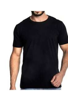 Men's Shorts And T-Shirt Set Summer Sweatshirt Shorts - 黑色 - 查看 2