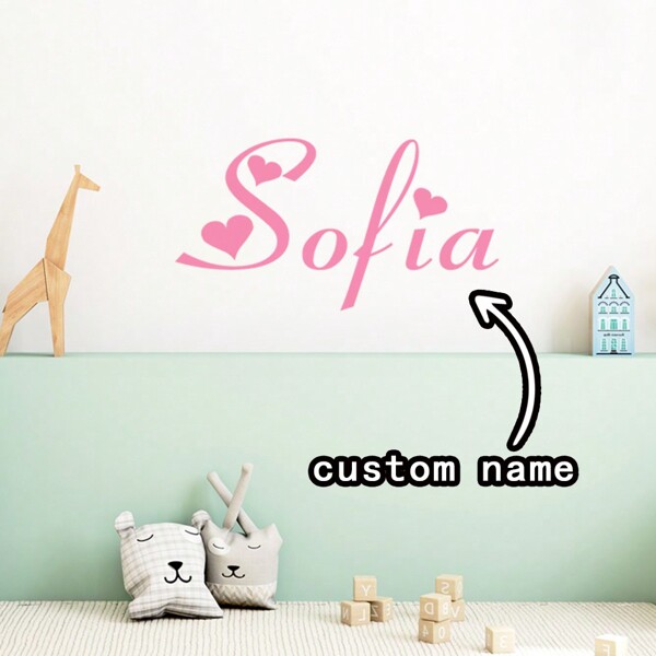 1 قطعة ملصق جداري فني من PVC قابل للإزالة بأشكال غير متماثلة وأحجام متعددة باللونين الوردي الفاتح والأسود، مناسب للديكور في غرفة النوم والمطبخ والمنزل بشكل عام، قابل للتخصيص