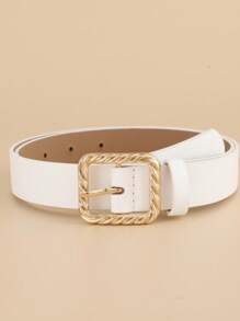 1 chiếc thắt lưng hợp kim bện cao cấp thời trang khóa vuông thường ngày, trang trí cho váy nữ - Nhiều màu - Xem 8