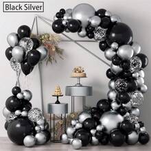 [ 9 种选择 ] 124 件优质乳胶气球、花环拱门套件适合毕业生日派对、婚礼订婚周年庆典、派对装饰 - 彩色 - 查看 8