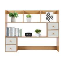 103CM Desktop Vertical Shelf,Desktop Organizer, Office Storage Rack, Desktop Rack - 橡木 - 查看 5