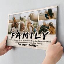 Catygift Photos de famille personnalisées - Famille - Art mural sur canevas encadré personnalisé, affiches sans cadre, décoration de maison, cadeaux de famille, cadeaux de pendaison de crémaillère, cadeaux de la Saint-Valentin, cadeaux d'anniversaire, cadeaux de remise des diplômes, calendriers de vacances - Comme indiqué - Voir 6
