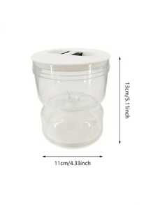 1 件装腌菜容器，食品储存罐，带橄榄油分离器、过滤盖、干湿分离，适用于家庭厨房