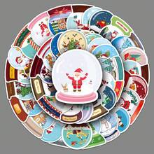 51 张圣诞贴纸 圣诞快乐贴纸 圣诞礼物 节日贴纸 乙烯基贴纸 水瓶、水壶、吉他、行李箱、手机、手机壳、笔记本电脑、滑板、礼物贴纸 - 彩色 - 查看 3