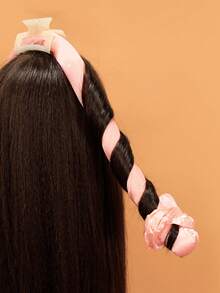 Sistema del bigudí de pelo sin calefacción 4piezas, herramienta de peinado rápida para el salón profesional y el uso en el hogar - Negro - Ver 6