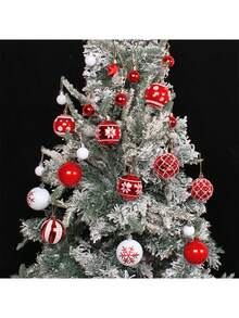 Hộp quà trang trí Giáng sinh, Bóng trang trí mạ điện sơn, Đồ trang trí bóng treo Giáng sinh sáng tạo cho cây thông Noel - Nhiều màu - Xem 2