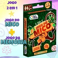 Jogo Do Mico + Jogo Da Memória 56 Cartas 2 Em 1 - Pais & Filhos diversão para a família e amigos - Verde - Visão 6