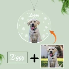 1pc Custom Photo Pet Cat Dog Christmas Ornament 2024, Personalized Picture & Name Pet Keepsake Ornament Hanging Christmas Tree Decor, Ornament Xmas Gifts For Dog Cat Lovers, Pet Owner Ornament, Ornament Xmas Gifts For Dog Cat Lovers,Pet Owner Ornament, Ornament XmasGifts For Dog Cat Lovers, Pet Owner Ornament