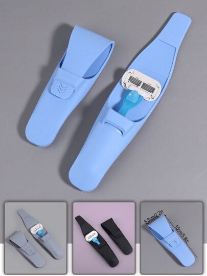 1pc High Quality Silicone Shaver Storage Bag,3 Colours To Option, Promotion,Creative Adult Home Shaver Accessory Organizer,Fresh Style For Travel Storage Bag,Makeup Bag,Cosmetic Bag,Vacation Organizer,For Home,Christmas Gift,For Teens,For Mans,For Girls,For Students And Teachers,For Daily,Christmas Present,Birthday Gifts,