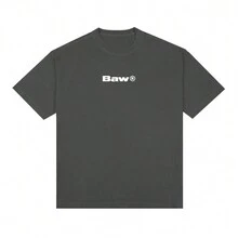 BAW Oversized Unisex Premium Streetwear T-Shirt - Màu xám đen - Xem 2