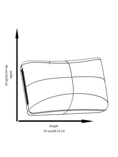 1pc Premium Hotel Pillow, Quilted, Machine Washable, High Quality, Side/Back Sleepers, Business Home view 4