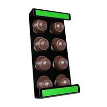 Wall Mounted Organizer Holder Compatible With Up To 8 D Gusto Coffee Capsules - 黑色 - 查看 8