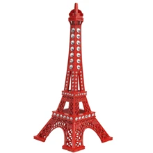 Mini Eiffel Tower Paris Living Room Office Iron Decoration Luxury Decor - 紅色 - 查看 3