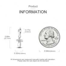 1pc 925 Sterling Silver Cross Charms Eternal Love Charm Dangle Beads Pendant Fit Original Bracelet Necklace Charms Women Jewelry