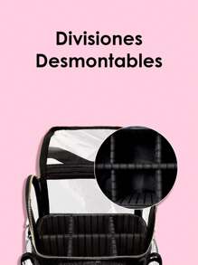 Bolso Cosmetiquero Bolso de Maquillaje PVC Transparente Impermeable de Gran Capacidad