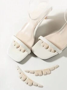 1双海绵拖鞋防滑贴防滑半鞋垫女高跟鞋前掌鞋垫半码鞋垫护脚神器 - 米色 - 查看 2