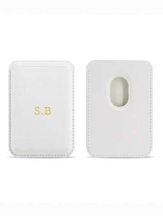 Personailze Custom Name Magsafe Magnetic Leather Wallet Card Holder Compatible With Iphone 14 Pro Max 13 12 11 Card Clip Phone Case