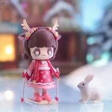 6 件或 1 件 Kimmy&Miki 圣诞奇迹之夜系列玩具收藏神秘盒，每盒 1 种款式，PVC 材质，高约 10 厘米，可爱模型收藏品，情人节、派对、生日礼物，家庭聚会小礼物或装饰品 - Wonderful Wish Night - 查看 4