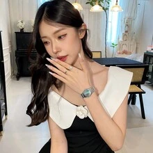 NASIR 1 件小众高端奢华女士商务石英表，2025 年新款女士手表，适合日常佩戴 - 綠色 - 查看 7