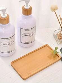 1 件竹制储物托盘 - 多功能台面储物盒，适用于浴室必需品、洗发水和沐浴露架、厨房和餐厅装饰、浴室台面储物盒、浴室储物盒台面、厨房、圣诞节 - 黃色 - 查看 3