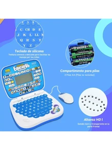 Mini Laptop Interactiva Educativa Español/inglés Niños - Rosa - Ver 6
