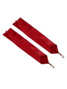 1pair Cosplay Gloves, Fingerless Long Satin Arm Sleeve For Wedding Party - Multicolor - View 8