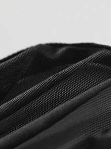 男士网状双面腰带薄款粘合U凸低腰透气舒适性感内裤 - 黑色 - 查看 7