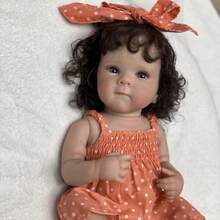 Bettie Doll head 1-4 1 Búp bê sơ sinh thật 19 inch sơn, cảm ứng chân thực, chống thấm nước, làm từ nhựa vinyl, đồ chơi búp bê cho bé gái làm quà tặng sinh nhật và Giáng sinh (Không bao gồm giày) - Nhiều màu - Xem 2