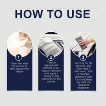 Nano Sparkle Cloth Car Scratches Remover,6PCS Multi-Purpose Nano Magic Cloth Easy To Repair Small Scratched Water Spots Scratch Car Remover For All Car - White - View 4